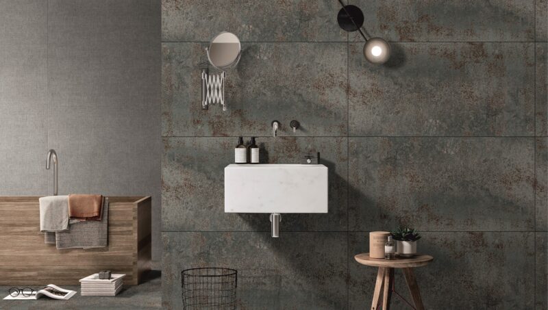 Gres Metallic Silver 60x120 (1,44m²) Carving