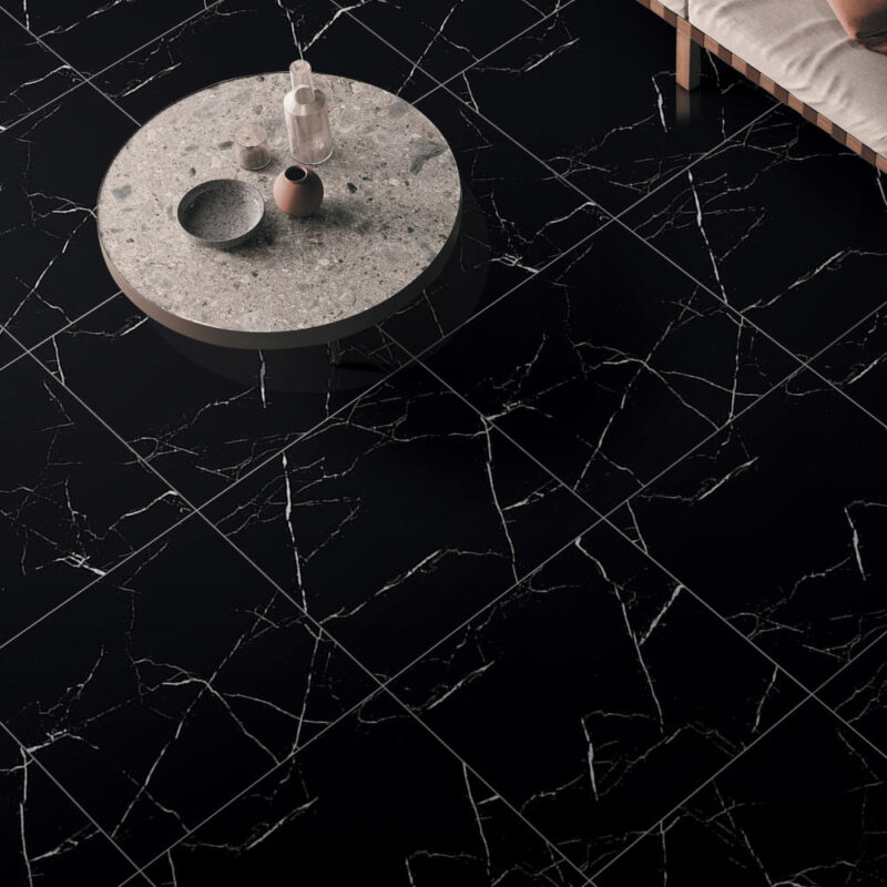 61491_1_2057681 Gres Alaska Black 60x60x8,5mm Rect. (1,44) High Glossy Egen