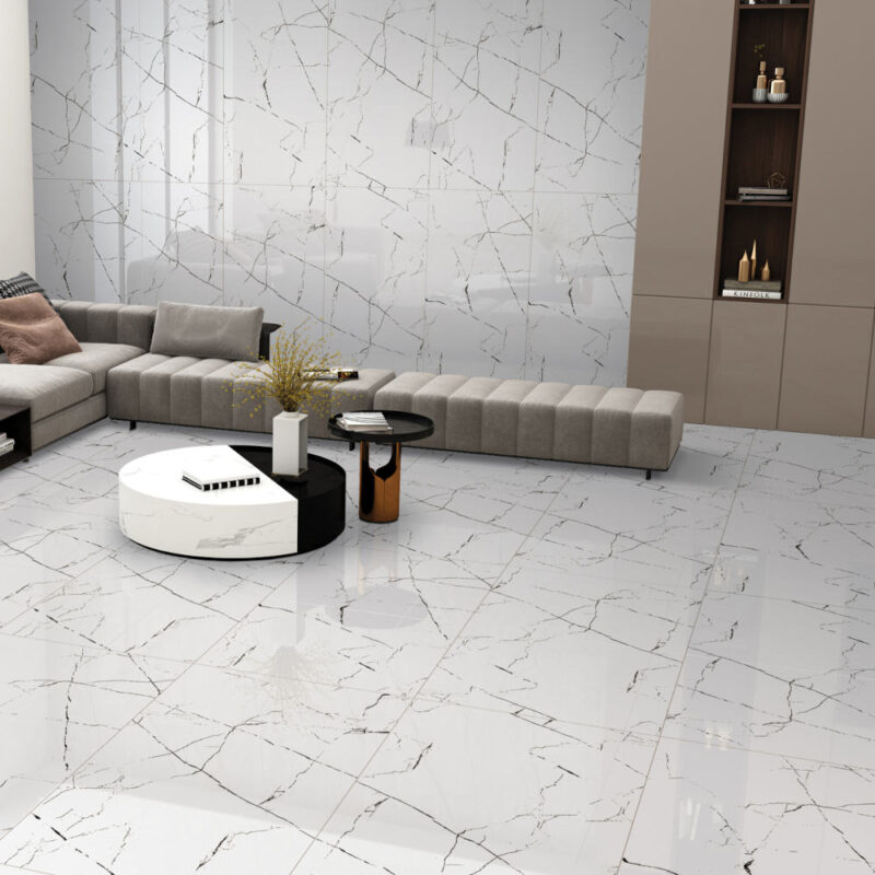 Gres Alaska White 60x120x8,5mm Rect. (1,44) High Glossy Egen