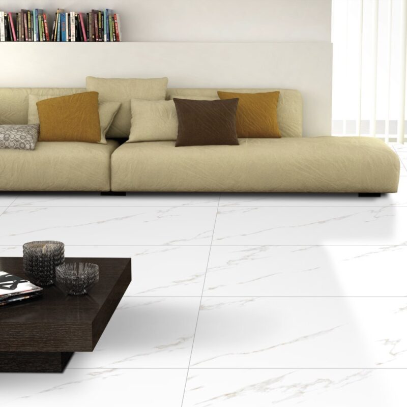 Gres Tulon White 60x120x7mm Rect. (1,44) Polished Egen